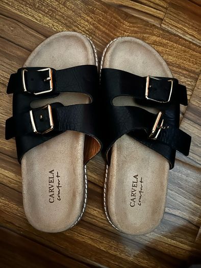 Leather flip flop