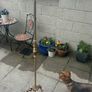Antique brass floor lamp Image 5