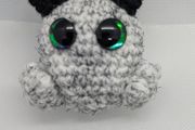handmade crochet monster keyring