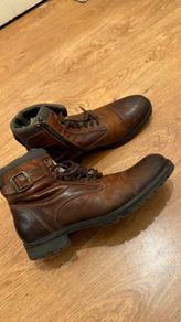 Mens brown leather boots - EU 42