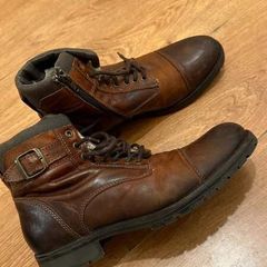 Mens brown leather boots - EU 42