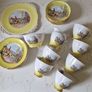 Vintage Royal Tara China Tea set Hunting scene Image 3