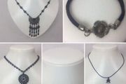 bundle of gothic style costume jewellery includes postage