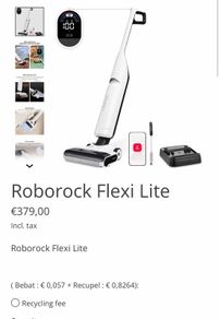 Roborock Flexi light dry wet mop vacuum