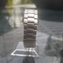 Vintage 1980's Pulsar Stainless steel Day-Date Gentleman's Watch made in Japan Image 5