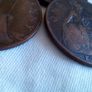 4 x 1914 Copper Pennies. Image 3