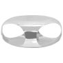 Coffee Table Casted Aluminium 70x70x32 cm Silver Image 5