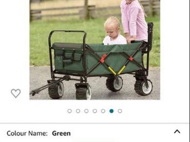 Waldbeck Easy Rider Chariot De Transport Pliable 70kg - Barre Télescopique Et Roues XL Pour Plage Et Courses