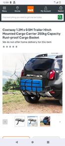 Can post towbar hitch cargo carrier