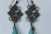 Vintage Turquoise Drop Earrings