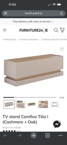 BRAND NEW tv unit cashmere and light oak in colour