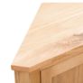 Corner Cabinet 59x36x80 cm Solid Oak Wood Image 6