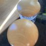 ceramic jars with wooden lids & metal cookbook stand bundle Image 3