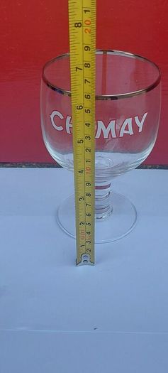 Chimay chalice goblet style  stemmed glass ,the trappist monastery in hainut chimay Belgium, buyer collects or pays postage thank you, collectors item