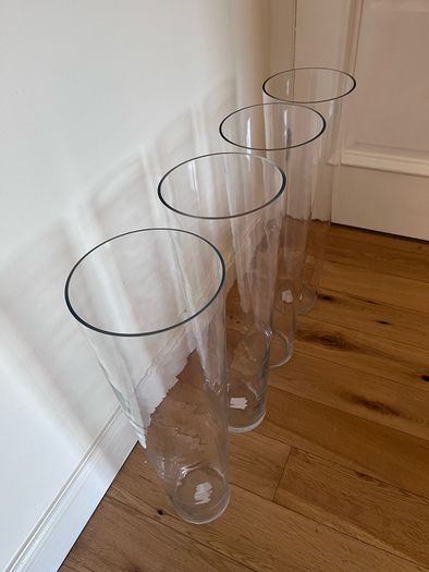 Glass Vases x 4