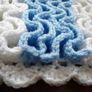 Crochet Baby Blanket with ruffles aran Image 6