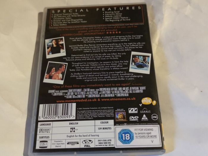 Memento Dvd