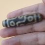 Vintage 9 Eyes Himalayan Tibetan Agate Dzi Bead Amulet Image 9