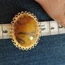 Vintage beautiful brooch with stone. Image 3