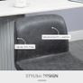 Set of 2 Bar Stool Adjustable Height Swivel Footrest and Base for Breakfast Bar, Kitchen and Home, Dark Grey Image 3