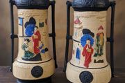 A Pair of Cyples Old Pottery Art Deco Vases