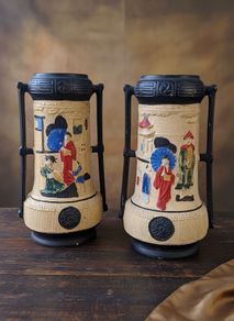 A Pair of Cyples Old Pottery Art Deco Vases