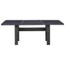 Garden Dining Table Black 200x100x74 cm Glass and Poly Rattan Image 4