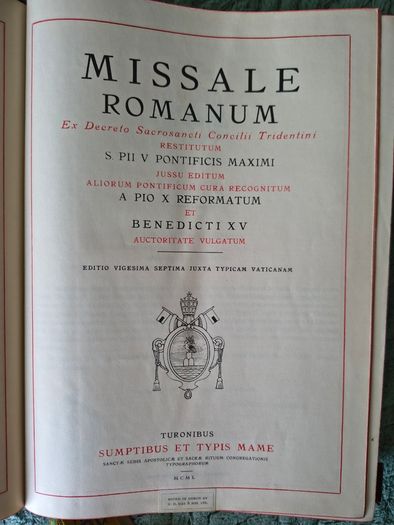 Missale Romanum - 1950 Latin Mass
