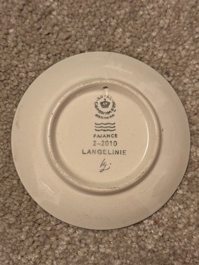 Vintage Royal Copenhagen Langelinie Little Mermaid miniature plate or coaster