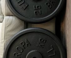 2x25kg Europa standard 1" diameter weight plates
