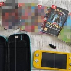 Nintendo Switch Lite Yellow with metro is prime and accessories