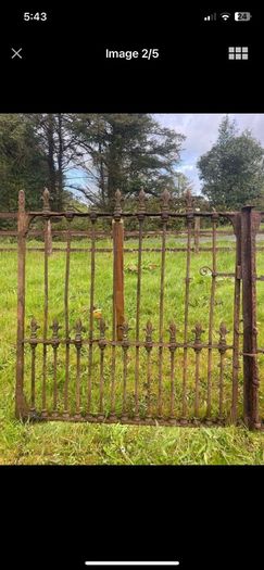 Pair of victorian wrought iron gates
