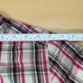 Quicksilver Button Up Short Sleeve Shirt Pink Plaid Sz Small - Pearl Button Image 6