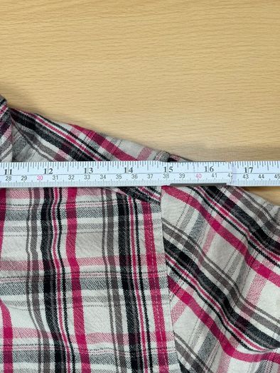 Quicksilver Button Up Short Sleeve Shirt Pink Plaid Sz Small - Pearl Button