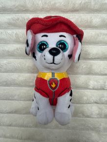 Paw Patrol Marshall TY Beanie Boos 6" Dalmation Plush Used Please see pictures
