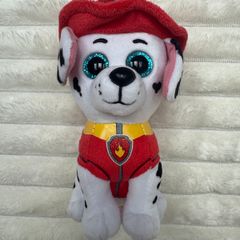 Paw Patrol Marshall TY Beanie Boos 6" Dalmation Plush Used Please see pictures