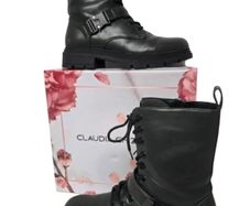Claudia Ghizzani Ladies Combat Boots - Eu41 Uk7.5
