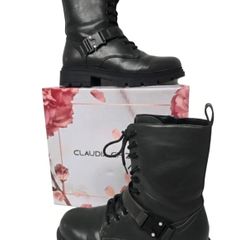 Claudia Ghizzani Ladies Combat Boots - Eu41 Uk7.5