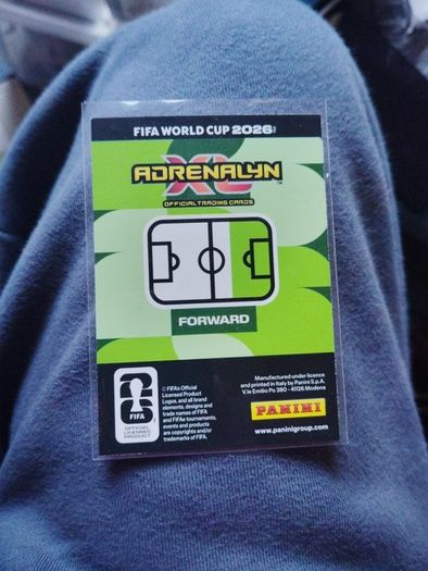 Erling Haaland Panini card from Adrenalyn XL