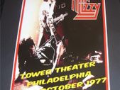 THIN LIZZY Concert Poster Tower Theater Philadelphia 1977 A3 Size repro
