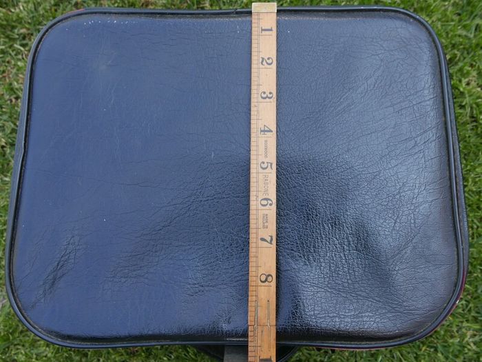 Vintage 1900S Black Textured faux-leather Revelation Train Vanity Case