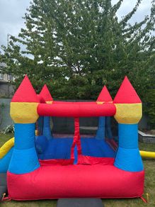 Happy Hop bouncy castle with slide & electric blower
