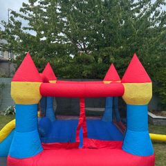 Happy Hop bouncy castle with slide & electric blower