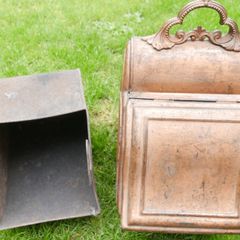 Victorian Metal Coal Scuttle