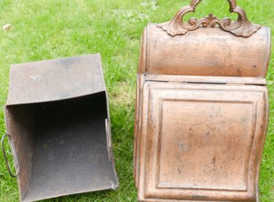 Victorian Metal Coal Scuttle