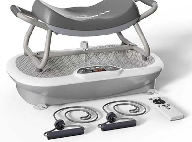 3D Vibration Plate Fitness Chair High-Frequency Vibration Platform with 150 Speeds, Folding Home Exercise Machine for Full Body Workout & Weight Loss, Max Load 150kg