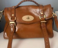Mulberry Alexa satchel, vintage glazed tan leather