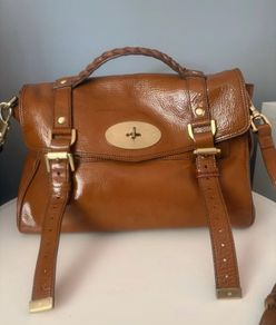 Mulberry Alexa satchel, vintage glazed tan leather