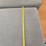 Large Grey L-Shaped Corner Sofa / Couch with Footstool Image 6