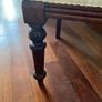 Antique occasional chair in French oak and cream upholstery seat IN EXCELLENT CONDITION Image 5